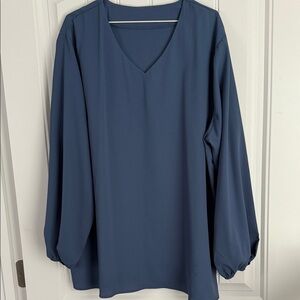 Elegant Blue Women's Top